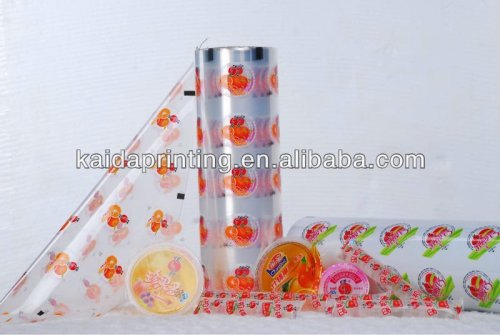 easy peel lid film for jelly cup,easy to tear off,good barrier