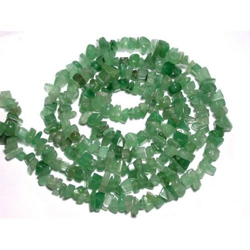 Green Aventurine Chip beads 32"