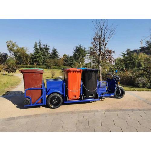 Six bucket lightweight electric garbage truck