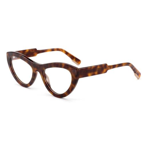 Retro Full Solid Acetate Cat Eye Sunglasses