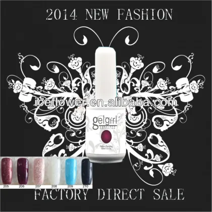 2014 New Fashion baiyun iceflower private label cosmetics, color changing gel polish