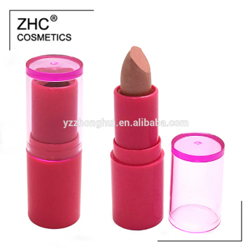 CC2476 Waterproof feature lipstick with your own logo popular colors lipstick in plastic material lipstick container