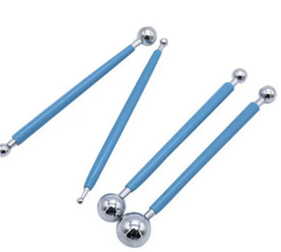 4Pcs Stainless Steel Double-Ended Sculpting Tools for Clay and Cake Decorating