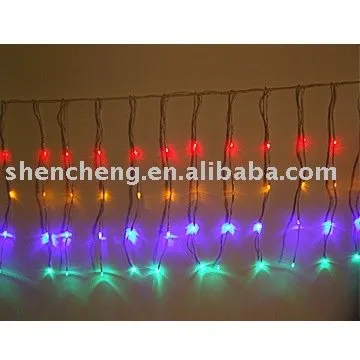 LED waterfall/icicle light with multi color