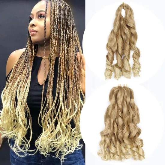 Wholesale synthetic Silky pony style wavy kenya extensions products sea body hair for african curly braiding hair Loose Wave