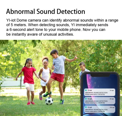 YI IoT 1080P 2MP IP PTZ Wireless WiFi Security Camera with Auto Tracking & Motion Detection