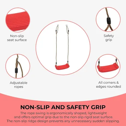 Plastic Playground Swings and Chain for Kids' Backyard Outdoor EVA Swing Set