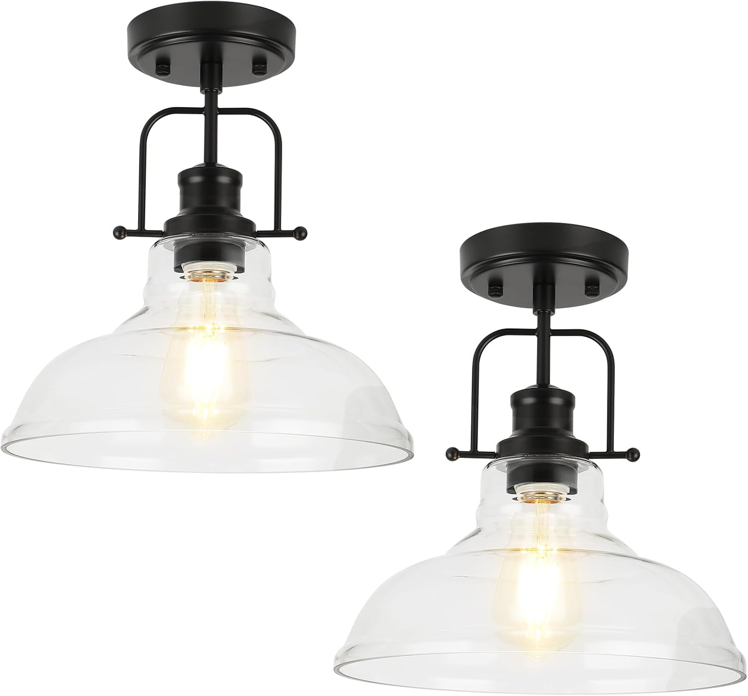 Semi Flush Mount Ceiling Light Fixture (2)