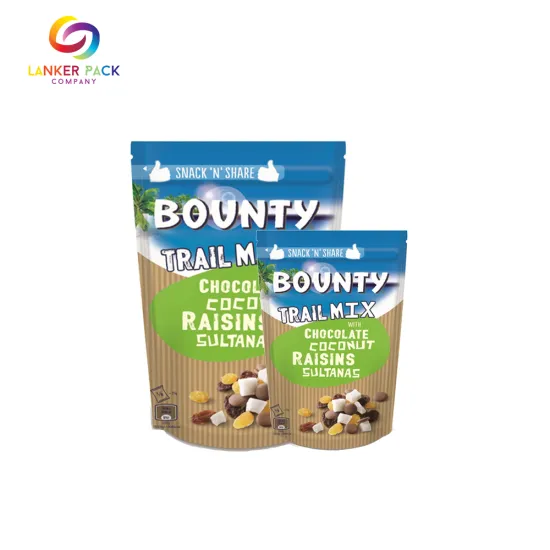 Laminated Plastic Aluminum Stand Up Pouches For Nuts