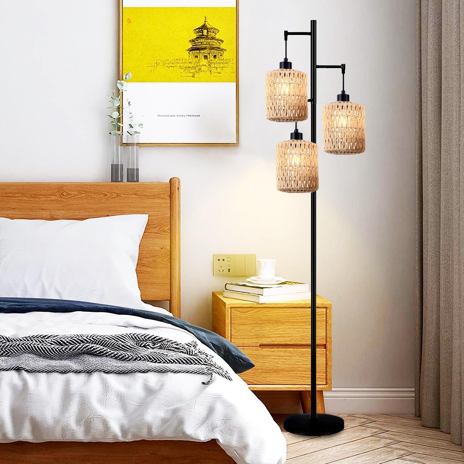 F250911 Floor lamp with rope shade (2)