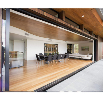 Energy Efficient Aluminum Double Glass Heavy Duty Multi-Panel Sliding Door