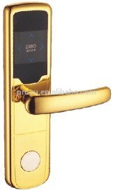 2017 New CE passed popular selling gold RF card Hotel Lock with PY-8019-J