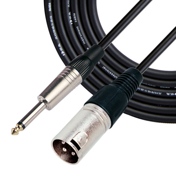 Best Electric Guitar Cable: Manufacturer Right Angle Plug Braided Guitar Audio Instrument Cable 6.35mm