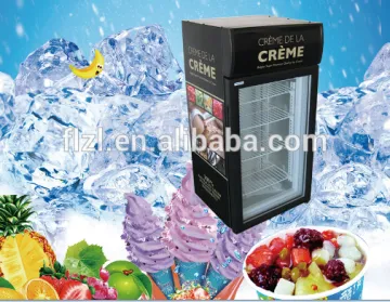 Portable refrigerated display cooler counter freezer