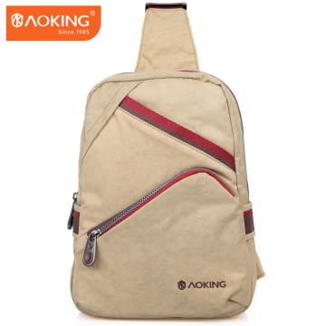 AOKING men canvas single shoulder strap messenger bag high quality sling bags