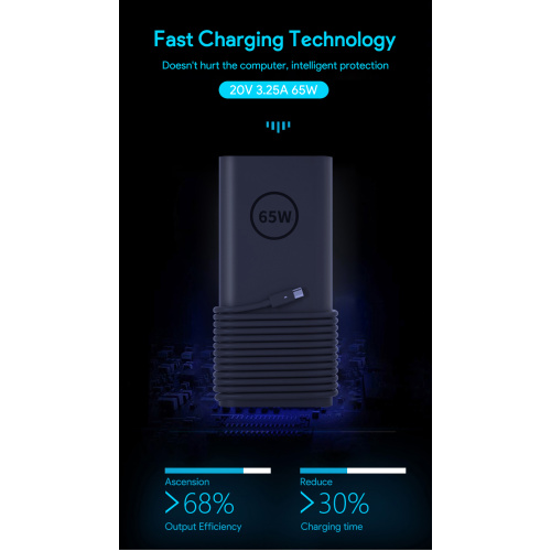 Dell Slim Power Adapter 45Watt 65Watt 90Watt Type-C