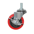 Light Duty Threaded Stem Casters with Brakes