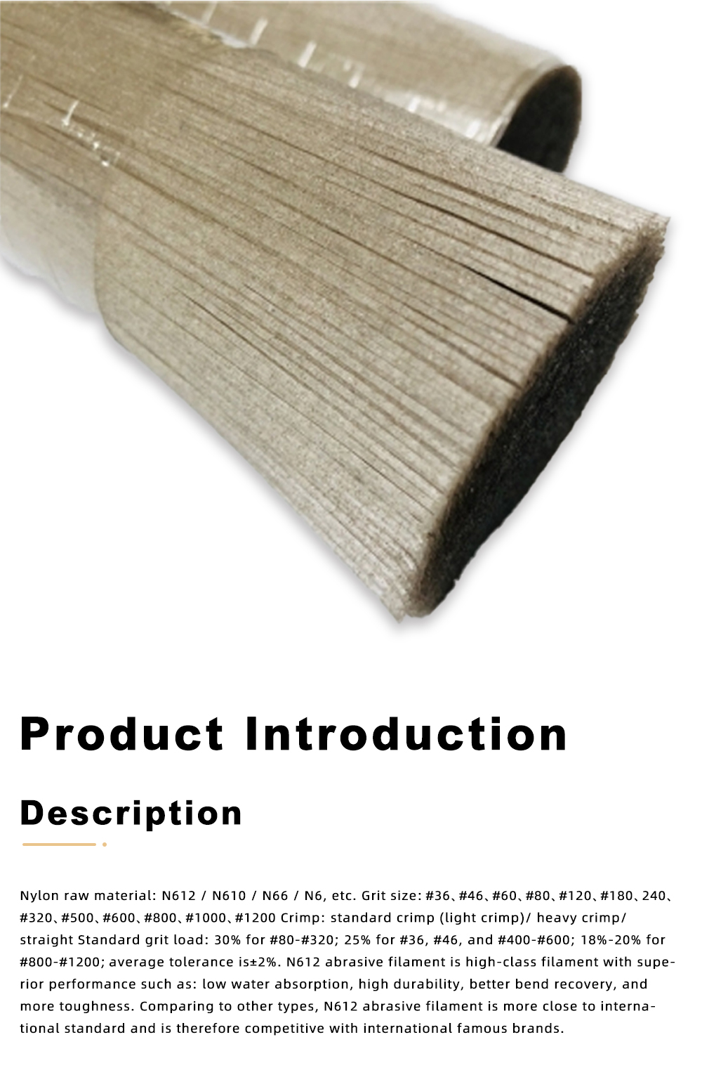 aluminum oxide Abrasive filament x