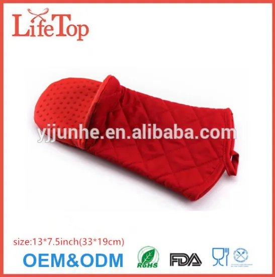 Wholesale Professional Cotton Lining Silicone Oven Mitts