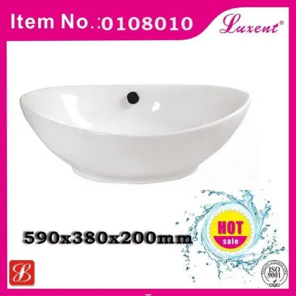 Cheap separate ceramic countertop art basin