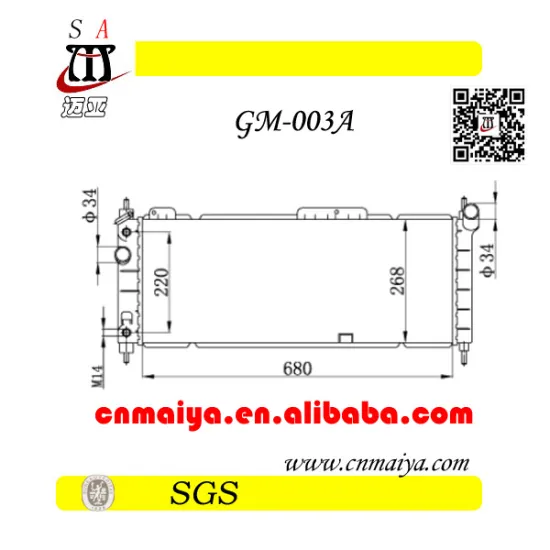 CHEVROLET SAIL small car aluminum radiator