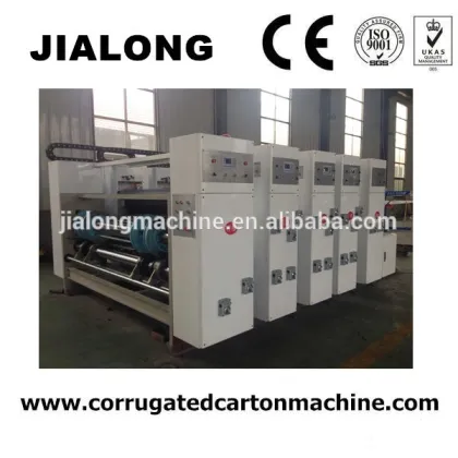 Latest automatic corrugated cardboard multicolor flexo printing slotting die-cutting packaging machines
