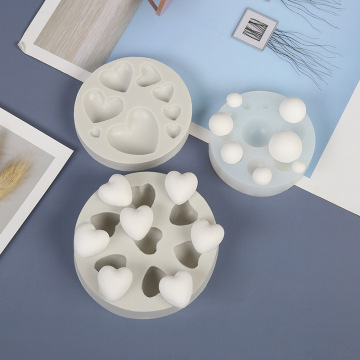 INTODIY Creative Round Heart-Shaped Chocolate Mold for DIY Baking