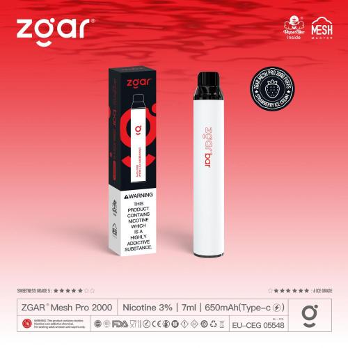 Popular E Cigarette Vape 2000 Puffs descartável vape