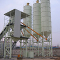 HZS60 stationary belt type concrete batching plant