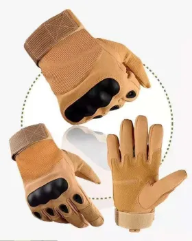 Durable Anti-Skid Nylon Full Finger Tactical Gloves for Outdoor Sports Protection
