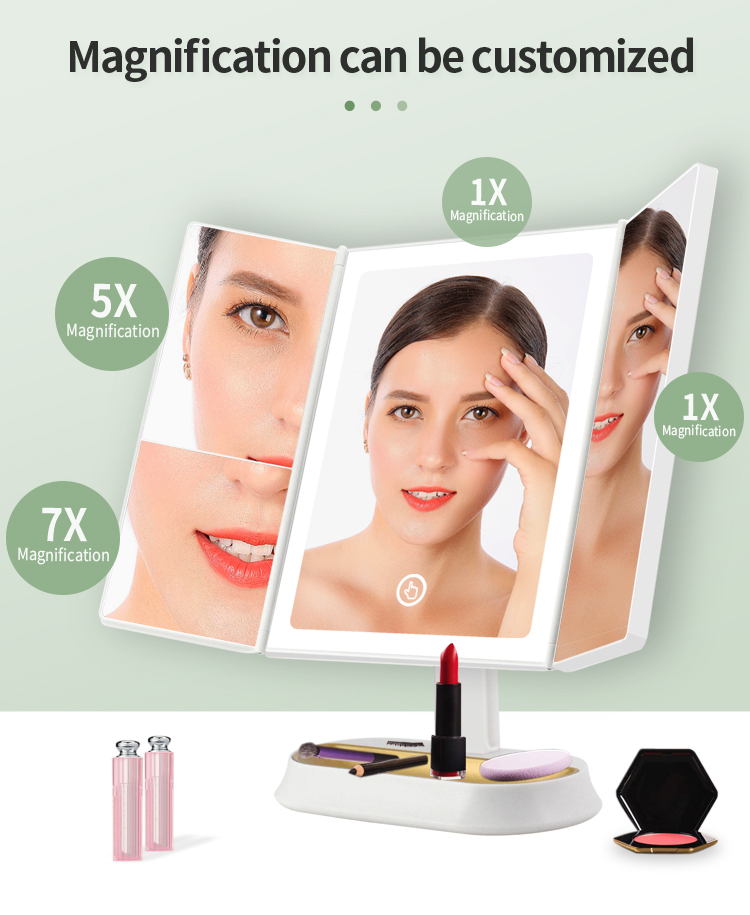 Mirror Smart Vanity Mirror ที่ดีที่สุด Smart Led Makeup คุณภาพสูง