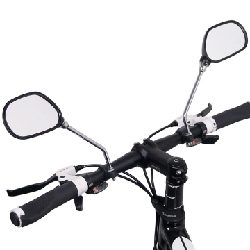 Adjustable MTB Bike Rear View Mirror with Wide Range Back Sight Reflector for E-Bike and Scooter