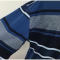 Custom Design Stripes Washed Yarn Dyed Polo T-shirt