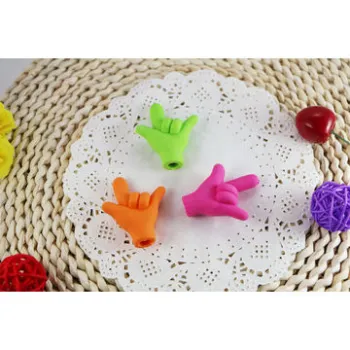 Finger/pencil topper eraser, stationery set/OEM and ODM orders are welcome/3D/puzzleNew