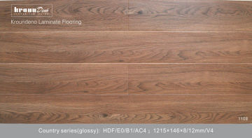 Ancient Natural E1 12 Mm Glueless Laminate Flooring Ac4 For Warm Room