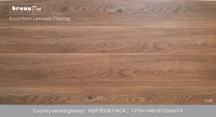 Glossy Laminate Flooring For School , Waterproof Laminated Floors