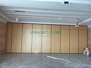 Sound proof office room operable partition wall