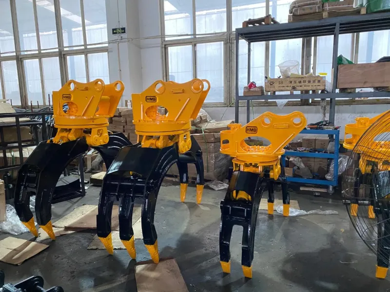 Title: "Automatic Grab Hydraulic Wood Grapple for Industrial Use