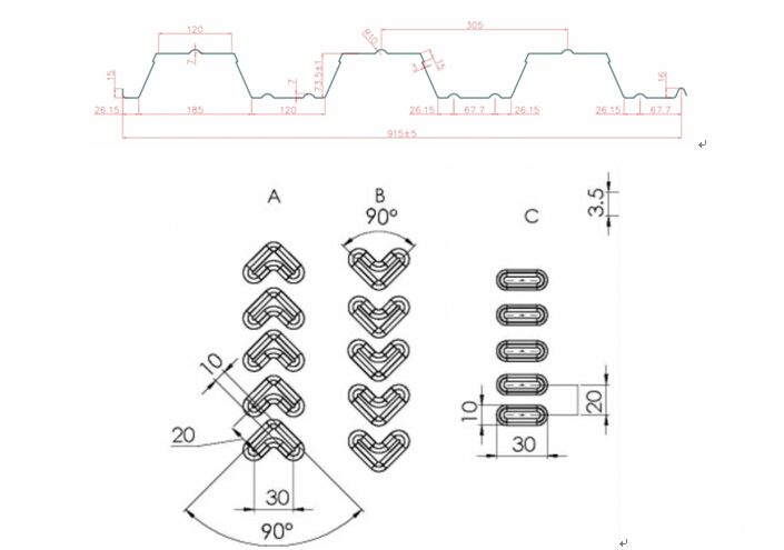 floor deck roll forming machine