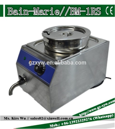 With CE Approved Stainless Steel Commercial Food Warmer Electric Bain Marie With Glass Cover BM-1RS