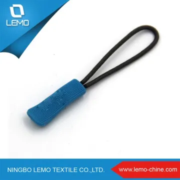 Cute Custom Soft Rubber Locking Zipper Puller With Nylon String