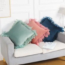 Light Feather Pillow Cushions Luxury Sofa Velvet Cushion Cover Factory