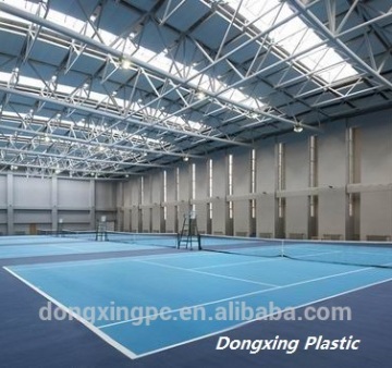 Portable ITF tennis court indoor outdoor