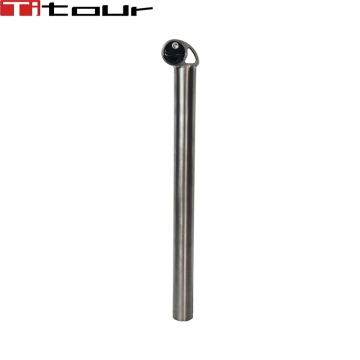 Offset titanium seatpost for Brompton