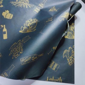 Custom Gold Foiling Logo Black Vellum Paper Acid-Free Rolls for Planners and Notebooks