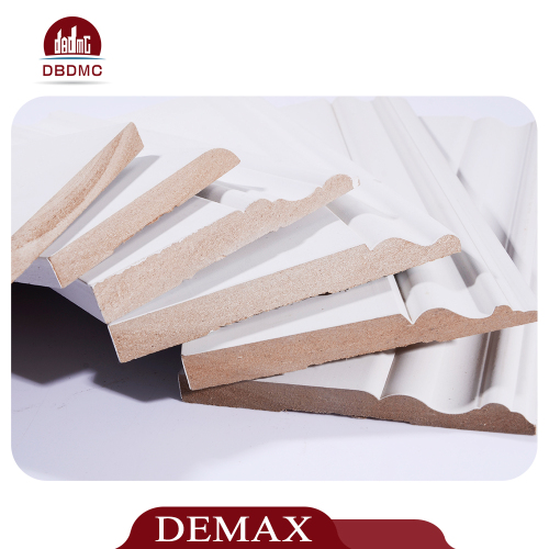 Low price white primer mdf skirting baseboard mdf moulding