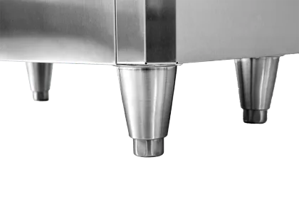 Stainless Steel Commercial Water Cooler with Freestanding Three Taps