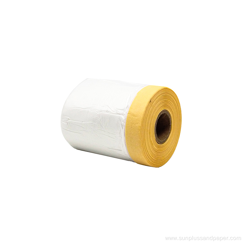Automotive Pre-taped Masking Film Tape with Logo