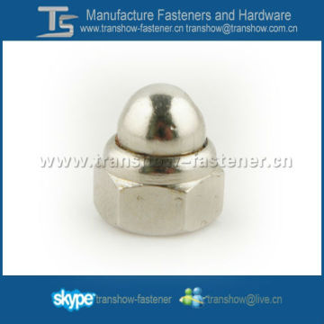 China Factory Carbon Steel Hex Head Domed Cap Nuts