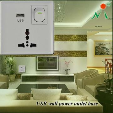 USB Wall Socket New Easy Electric Socket CE/FCC